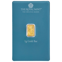 Pre-Owned The Royal Mint Britannia 'Little Treasures' 1g Gold Bar