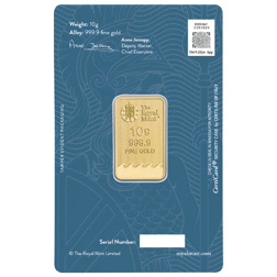 Pre-Owned The Royal Mint Secure Britannia 10g Gold Bar