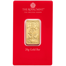 Pre-Owned The Royal Mint Lakshmi 20g Gold Bar