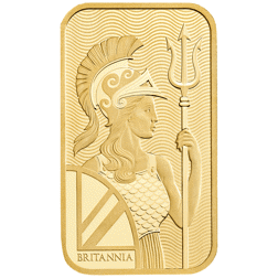 Pre-Owned The Royal Mint Britannia 'Merry Christmas' 1g Gold Bar