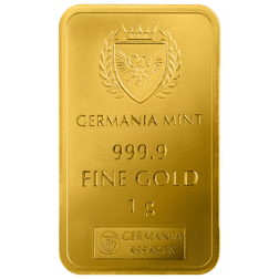 Germania Mint 1g Diwali Minted Gold Bar