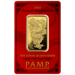 2024 PAMP Lunar Legends Year of the Azure Dragon 1oz Gold Bar