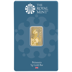 Pre-Owned The Royal Mint Secure Britannia 5g Gold Bar