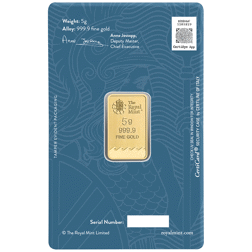 Pre-Owned The Royal Mint Secure Britannia 5g Gold Bar