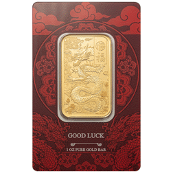 PAMP Good Luck Yellow Dragon 1oz Gold Bar