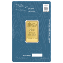 Pre-Owned The Royal Mint Secure Britannia 20g Gold Bar