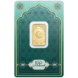 PAMP Eid Mubarak 5g Gold Bar