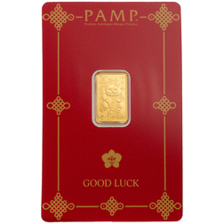 PAMP Lucky Cat 2.5g Gold Bar