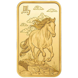 2026 PAMP Lunar Legends 1,000 Mile Horse 1oz Gold Bar