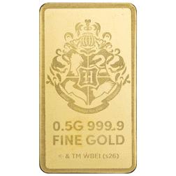 Harry Potter 25th Anniversary 0.5g Gold Bar