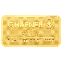 C.Hafner 1/4oz Minted Gold Bar