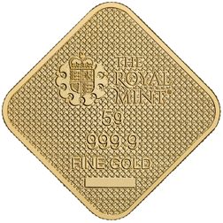 Pre-Owned The Queen's Beasts Completer 5g Carded Gold Bar