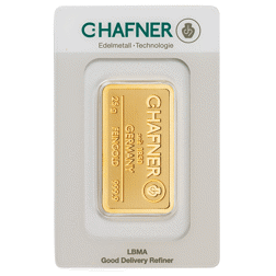 Pre-Owned C.Hafner 25g Minted Gold Bar