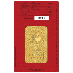 2026 Australian Lunar Horse 1oz Gold Bar