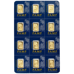 PAMP Suisse Fortuna 12 x 1g Multigram Gold Bar
