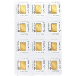 PAMP Suisse Fortuna 12 x 1g Multigram Gold Bar