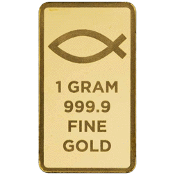 Blessings of Jesus Christ 1g Gold Bar