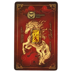 Pre-Owned 2026 Germania Mint Year of the Horse 1g Gold Bar