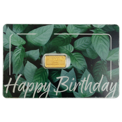 C.Hafner 1g Happy Birthday Gold Bar