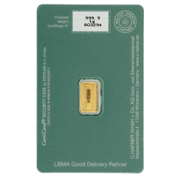 C.Hafner 1g Happy Birthday Gold Bar