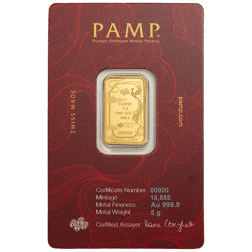 PAMP Good Luck Phoenix 5g Gold Bar