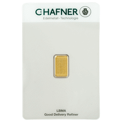 C.Hafner 0.5g Minted Gold Bar