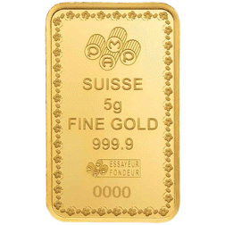 PAMP Diwali Lakshmi and Sacred Cow 5g Gold Bar