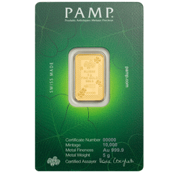 PAMP Lucky Charm Four-Leaf Clover 5g Gold Bar