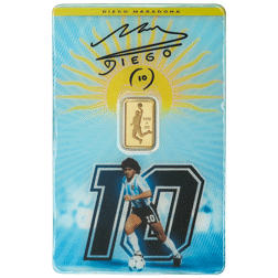 Pre-Owned PAMP Diego Maradona 'Hand Of God' 1g Gold Bar