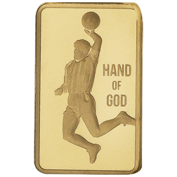 Pre-Owned PAMP Diego Maradona 'Hand Of God' 1g Gold Bar