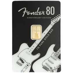 Pre-Owned PAMP Fender 80th Anniversary 1g Gold Bar