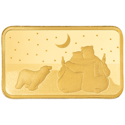 2026 PAMP Coca-Cola Polar Bear Holiday 5g Gold Bar