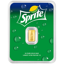 Sprite 65th Anniversary 1g Gold Bar