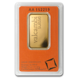 Valcambi 1oz Stamped Gold Bar