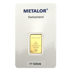 Metalor Stamped 5g Gold Bar