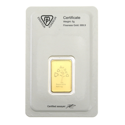 Metalor Stamped 5g Gold Bar