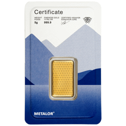 Metalor Stamped 5g Gold Bar