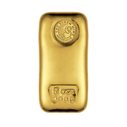 Perth Mint 5oz Cast Gold Bar