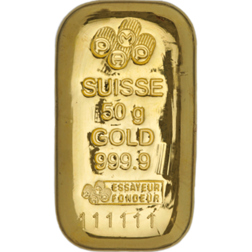 Pre-Owned PAMP Suisse 50g Cast Gold Bar