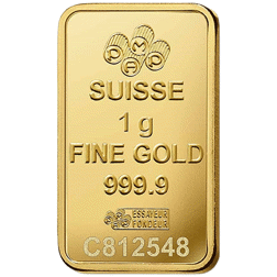 Pre-Owned PAMP Suisse Fortuna 1g Gold Bar