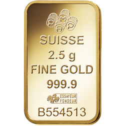 Pre-Owned PAMP Suisse Fortuna 2.5g Gold Bar