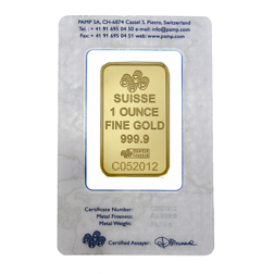Pre-Owned PAMP Suisse Fortuna 1oz Gold Bar
