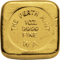 Perth Mint 1oz Cast Gold Bar