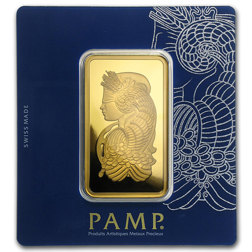 Pre-Owned PAMP Suisse Fortuna 100g Gold Bar