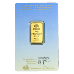 Pre-Owned PAMP 'Faith' Lakshmi 10g Gold Bar