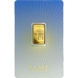 Pre-Owned PAMP 'Faith' Am Yisrael Chai! 5g Gold Bar