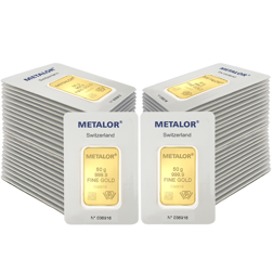 Metalor 50g Gold 50 Bar Bundle