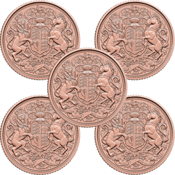 2022 UK Memorial Full Sovereign Gold 5 Coin Bullion Bundle