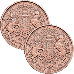 2022 UK Memorial Full Sovereign Gold 2 Coin Bullion Bundle