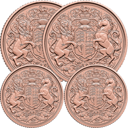 2022 UK Memorial 2x Full Sovereign & 2x Half Sovereign Gold Coin Collection